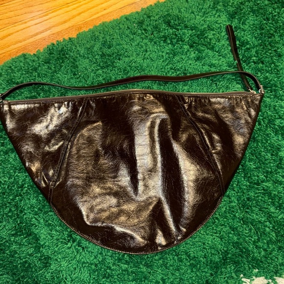 Zara 100% Genuine Leather Dark Brown Hobo Bag - Picture 5 of 8